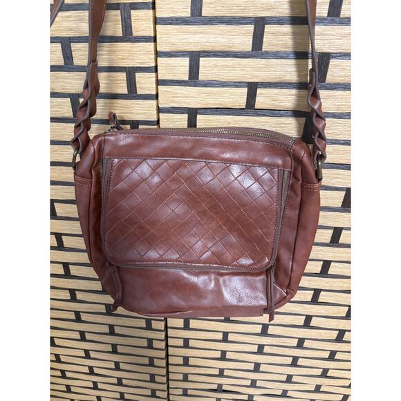 other Handbags - Brown Woven Crossbody Purse